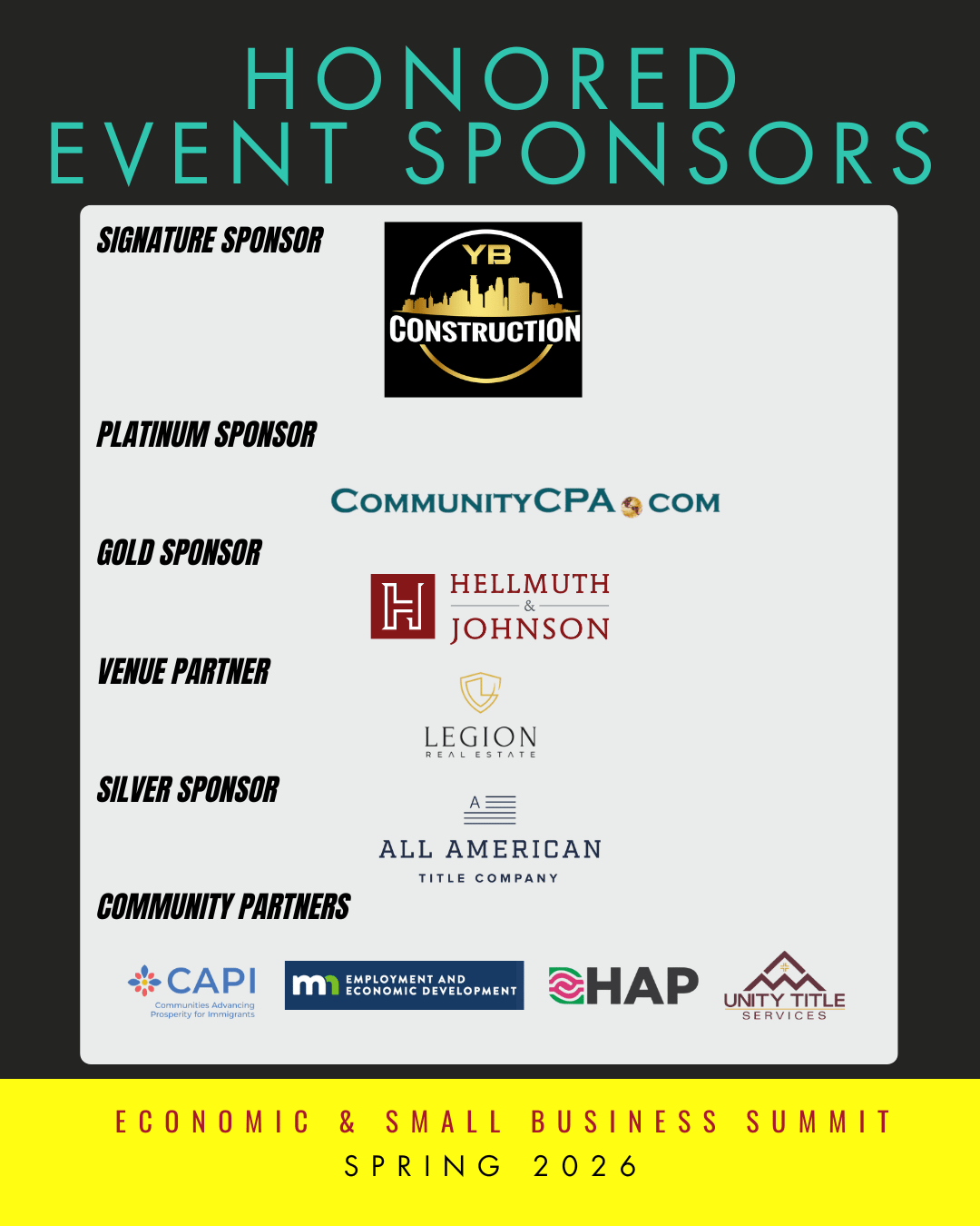sponsors updated